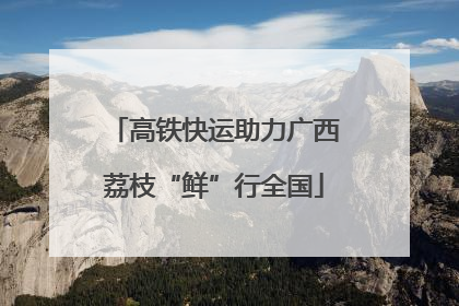 高铁快运助力广西荔枝“鲜”行全国