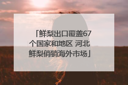 鲜梨出口覆盖67个国家和地区 河北鲜梨俏销海外市场