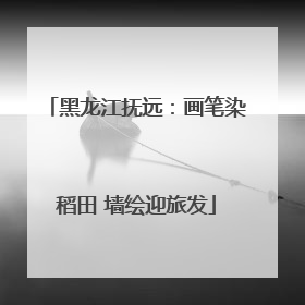 黑龙江抚远：画笔染稻田 墙绘迎旅发