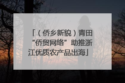 （侨乡新貌）青田“侨贸网络”助推浙江优质农产品出海