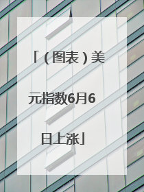 （图表）美元指数6月6日上涨
