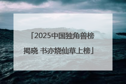 2025中国独角兽榜揭晓 书亦烧仙草上榜