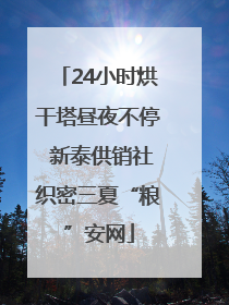 24小时烘干塔昼夜不停 新泰供销社织密三夏“粮”安网