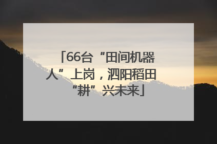 66台“田间机器人”上岗，泗阳稻田“耕”兴未来
