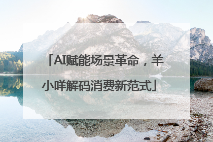 AI赋能场景革命，羊小咩解码消费新范式