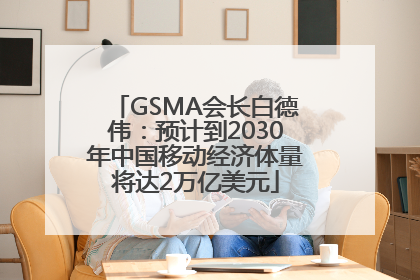GSMA会长白德伟：预计到2030年中国移动经济体量将达2万亿美元